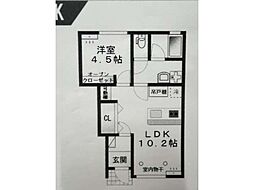 LIVIO 1階1LDKの間取り