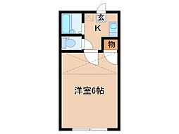 ビューコート葉山町 1Kの間取図画像