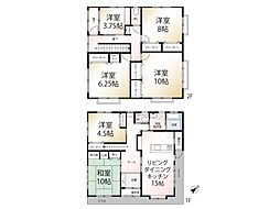 秋田市横森3丁目 6LDKの間取り