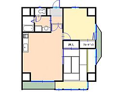 パークシティ八日町 2LDKの間取図画像