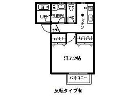 メゾンClear 1Kの間取図画像