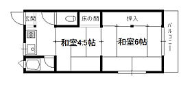 福富アパート（中西町） 205号 ｜ 宮崎県宮崎市中西町15-6（賃貸アパート2K・2階・29.81㎡） その2