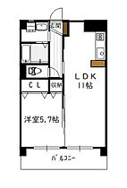 フレスコ和 401号 ｜ 宮崎県宮崎市大橋３丁目70-1（賃貸マンション1LDK・4階・41.34㎡） その2