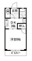 サンフラット大坪（1DK） 302号 ｜ 宮崎県宮崎市大坪町2227（賃貸マンション1DK・3階・26.49㎡） その2