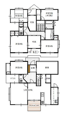 間取り 宮崎市大字小松1779番地15(小松台ピュアタウン)