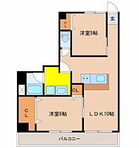 中村消防ビル 501号室 ｜ 宮崎県宮崎市丸島町4-17（賃貸マンション2LDK・5階・45.00㎡） その2