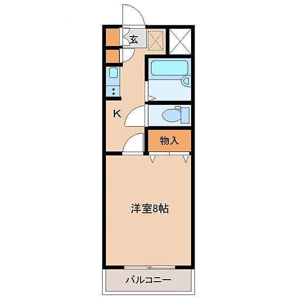 エレメント神宮 303号室｜宮崎県宮崎市神宮東２丁目(賃貸マンション1K・3階・28.52㎡)の写真 その2