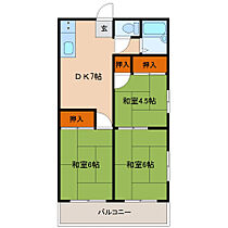 川島コーポ 202号室 ｜ 宮崎県宮崎市恒久４丁目5-4（賃貸アパート3DK・2階・40.00㎡） その2