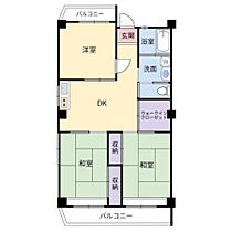 矢野ビル 502号室 ｜ 宮崎県宮崎市千草町10-3（賃貸マンション3LDK・5階・66.87㎡） その2