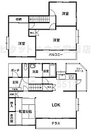 宮崎市生目台西中古住宅 4LDKの間取り