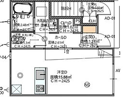 Lilac 高鍋 ワンルームの間取図画像