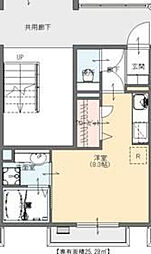 マリベールlibera ワンルームの間取図画像