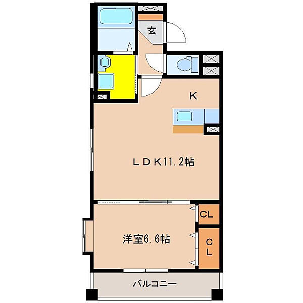 ラフィーナパレス南宮崎 401号室｜宮崎県宮崎市大字恒久(賃貸マンション1LDK・4階・41.65㎡)の写真 その2