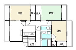 EKビル2 3DKの間取図画像