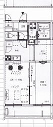 PRAIA GUJIN(プライア宮神) 1LDKの間取図画像