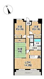 グレーシィ栗東オーブ 3LDKの間取図画像