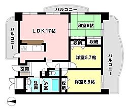サクラメントアヴェニュー 3LDKの間取図画像