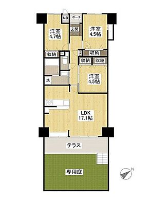 間取り スカイハイツ相田 1階/-