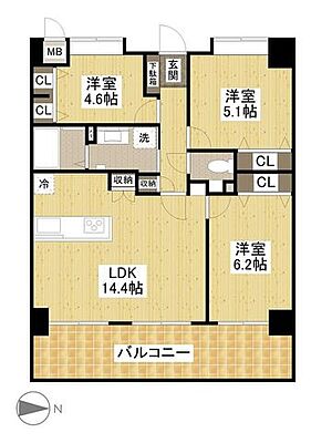 間取り フローレンス長束ビューステージ 9階/-