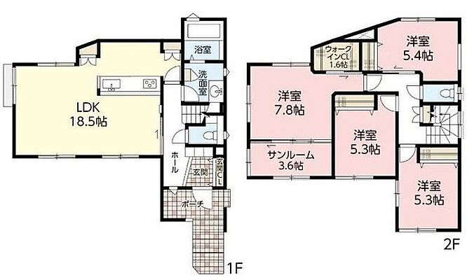 間取り 八木6丁目　4号棟　新築戸建