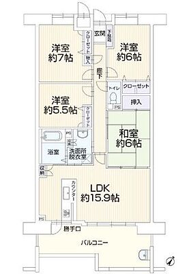 間取り パークヒルズ高陽グランドステージ 4階/-