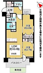 クリオラベルヴィ豊平 2LDKの間取図画像