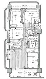サンシティ郡山セントラルステージ 4LDKの間取図画像