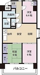 ミネルバ鶴崎 3LDKの間取図画像