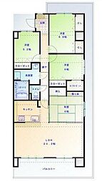 サントノーレ明野壱番館 4LDKの間取図画像