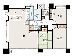 パレストステージ明野 3LDKの間取図画像