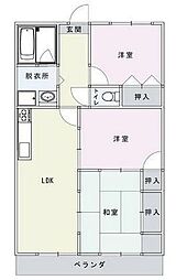 グリーンメゾン鶴羽 3LDKの間取図画像