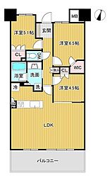 一条レジデンス三河安城 3LDKの間取図画像