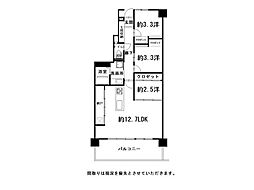アーネスト能茶山 3LDKの間取図画像