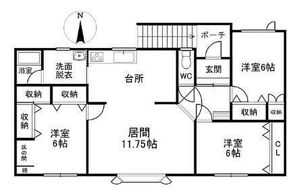 間取り 美山町東3丁目70番　売家