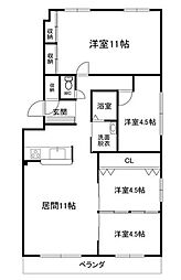 ロジェ学園通 4LDKの間取図画像