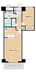 ライオンズマンション首里第2 1LDKの間取図画像