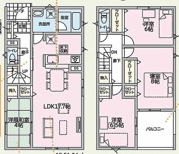 間取りを拡大表示