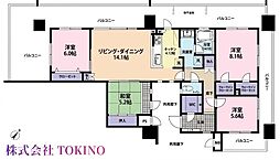 サザンパレス樋川プラシード 4LDKの間取図画像