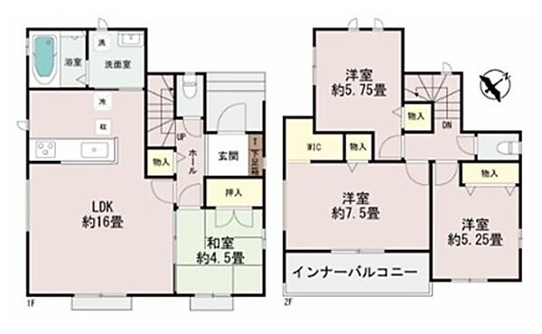 間取りを拡大表示