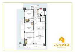 ライオンズマンション壺屋第3 3LDKの間取図画像
