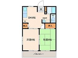 間取図画像 2DK