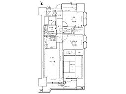 ライオンズマンション本町通第2 2SLDKの間取図画像