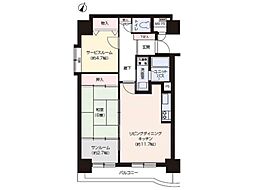 ライオンズマンション南大通 1SLDKの間取図画像