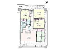 サンデュエル水沢駅前 4LDKの間取図画像