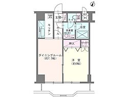 LOFTY滝沢 1DKの間取図画像