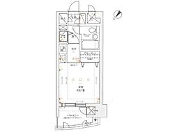 ライオンズマンション盛岡内丸 ワンルームの間取図画像