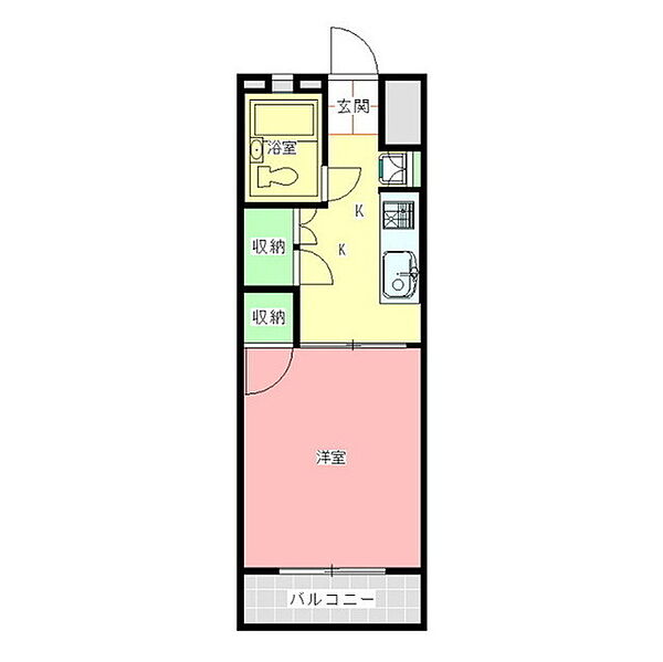 メゾンときわ 106｜茨城県水戸市渡里町(賃貸マンション1DK・1階・22.86㎡)の写真 その2