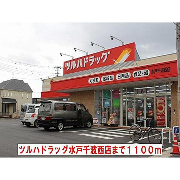 画像18:ツルハドラッグ水戸千波西店まで1100m