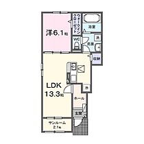 ミニョン　クロヌ 101 ｜ 茨城県水戸市堀町（賃貸アパート1LDK・1階・50.01㎡） その2