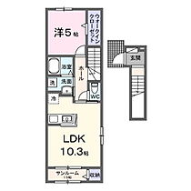 メルスィ 201 ｜ 茨城県水戸市姫子2丁目（賃貸アパート1LDK・2階・44.32㎡） その2